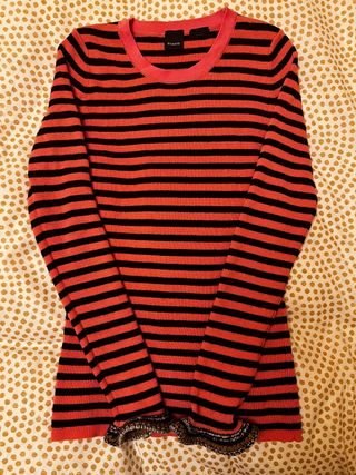 Jersey rosa rayas Pinko