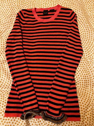 Jersey rosa rayas Pinko