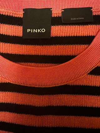 Jersey rosa rayas Pinko