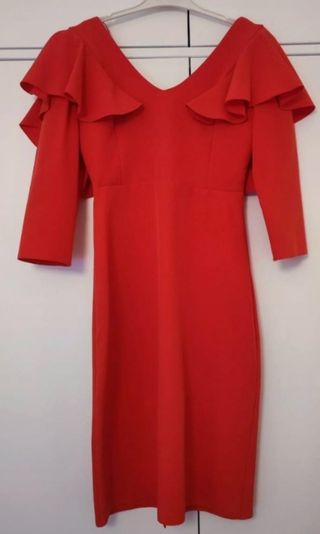 Vestido fiesta rojo Talla S