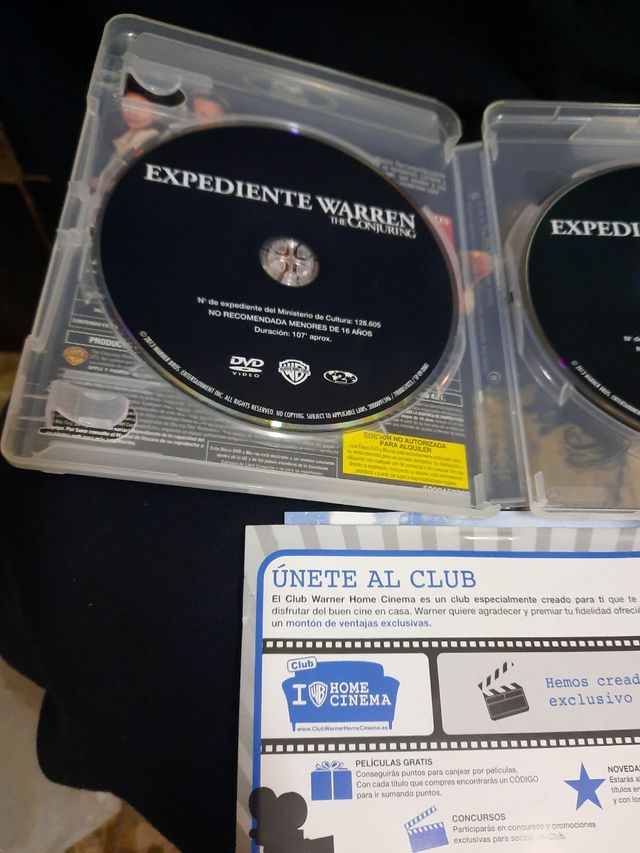 blu-ray+dvd expediente Warren