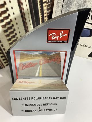 ESPEJO RAY BAN PARA COMPARAR GAFAS "POLARIZADAS"  