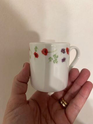 6 tazzine caffè con piattini