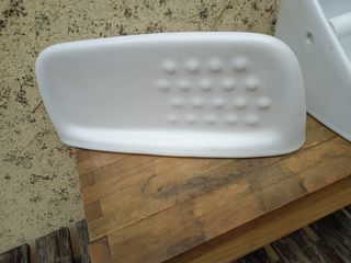 jabonera y porta rollos higiénico cerámica antiguo
