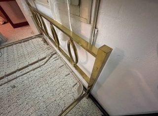 letto matrimoniale “vintage” di ottone