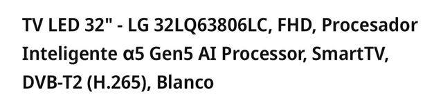 TV LG 32 pulgadas