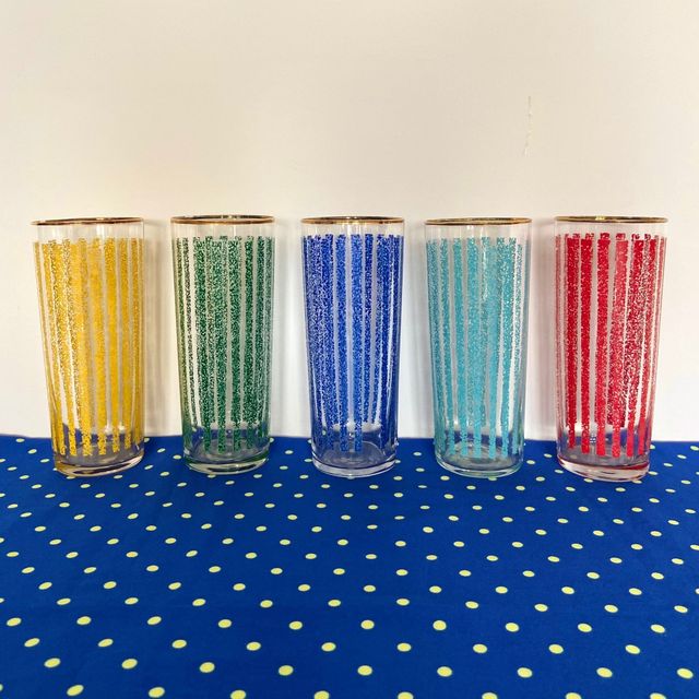 Set di bicchieri vintage