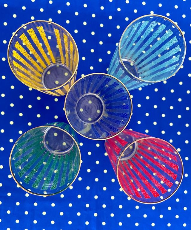 Set di bicchieri vintage