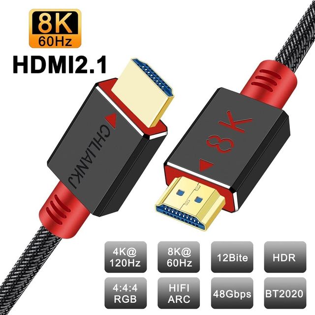 Cabo HDMI 8K alta velocidade 48GBPS
