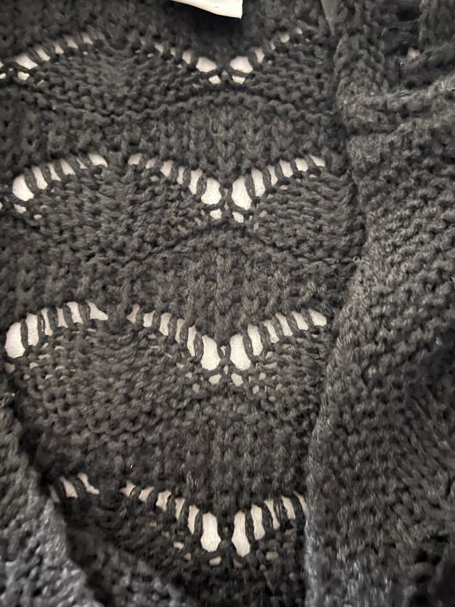 jersey vero moda color negro calado talla m