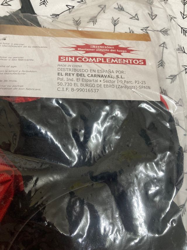 DISFRAZ DEMONIO TALLA 8/10 AÑOS