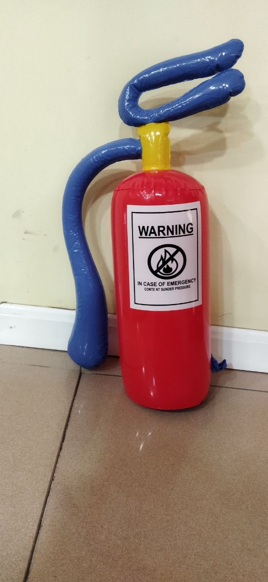 Costume da vigile del fuoco estintore in plastica 