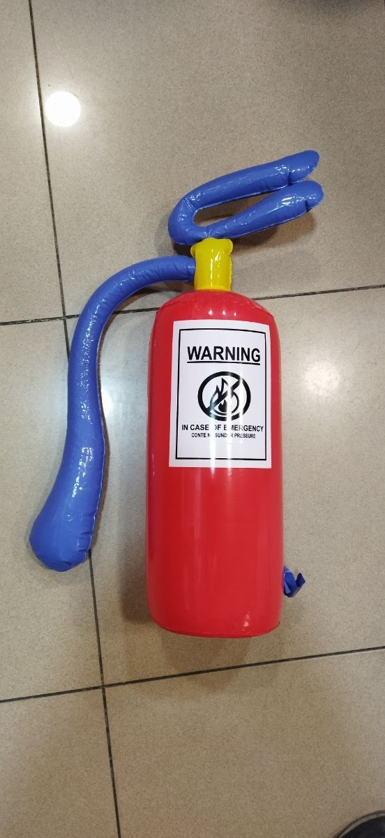 Costume da vigile del fuoco estintore in plastica 