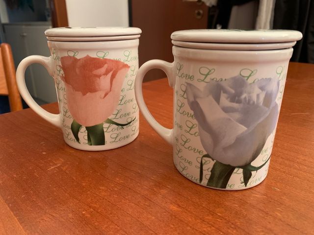 Coppia di tazze da the o tisana