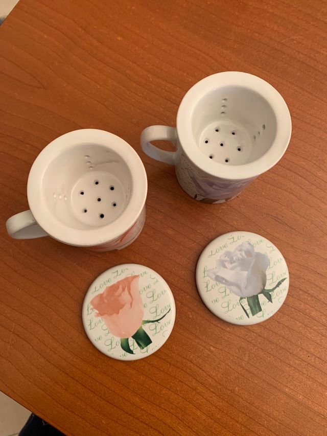 Coppia di tazze da the o tisana