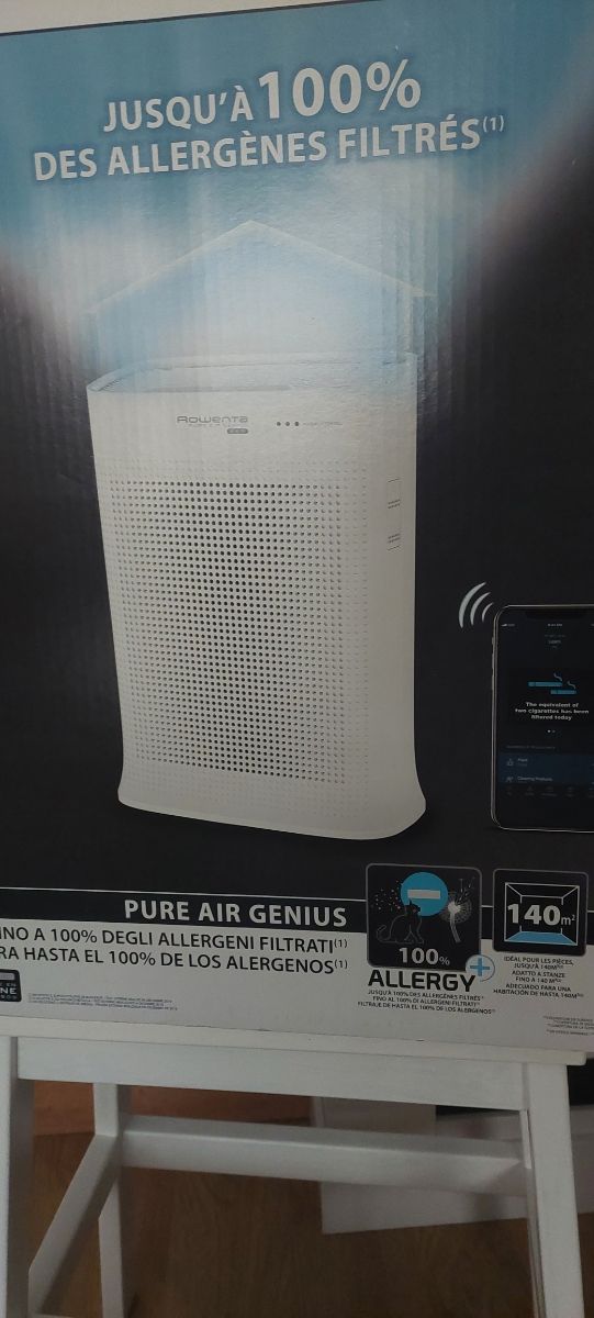 Purificador de aire Rowenta con wifi nuevo.