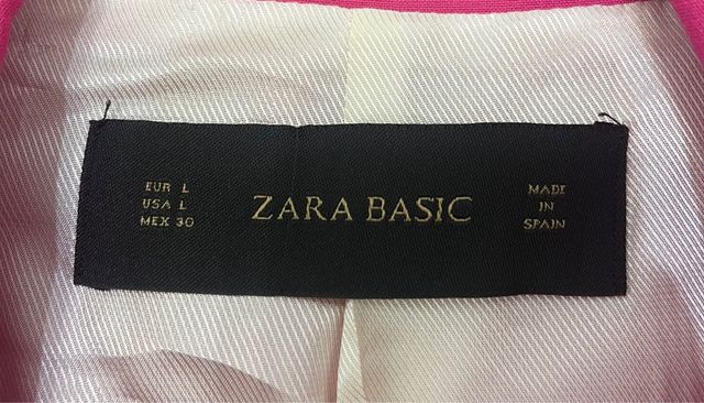 blazer fucsia zara talla l