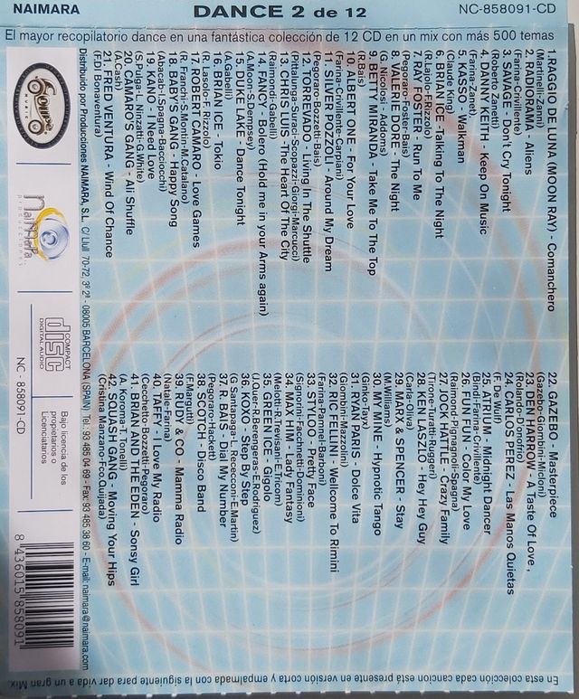 8 CD colección música variada