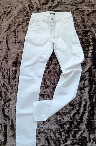 Pantalón / vaquero blanco massimo dutti