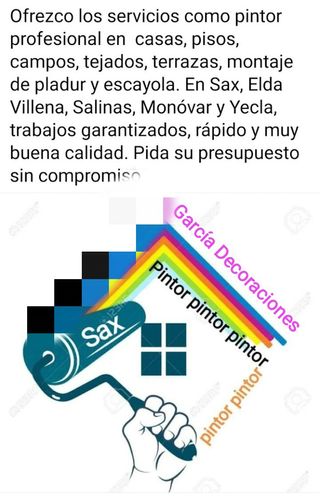 PINTOR Y MANTENIMIENTO