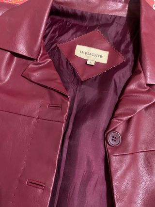 Chaqueta polipiel mujer T. L