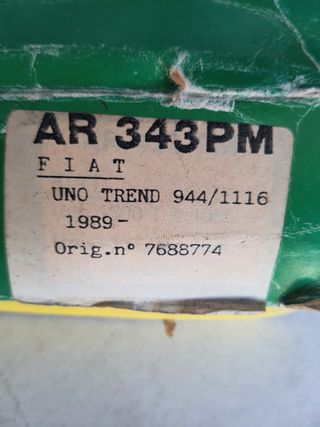 Filtro olio e aria per Fiat Uno 1.1 del