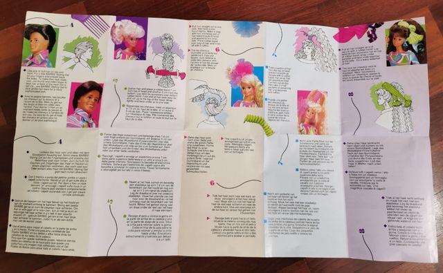 Catálogo Barbie Peinados 1991.