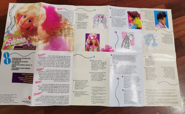 Catálogo Barbie Peinados 1991.