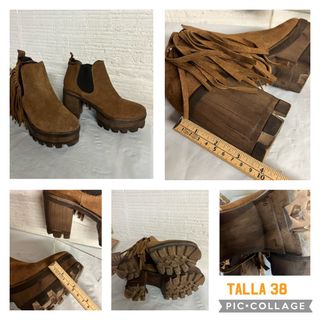 BOTIN FLECOS HANGAR PIEL TALLA 38