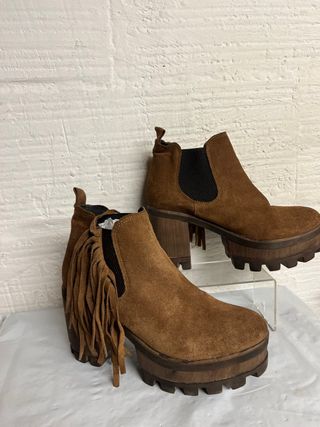 BOTIN FLECOS HANGAR PIEL TALLA 38