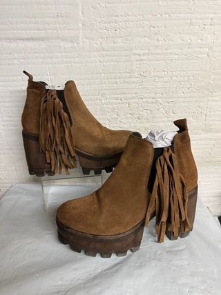BOTIN FLECOS HANGAR PIEL TALLA 38