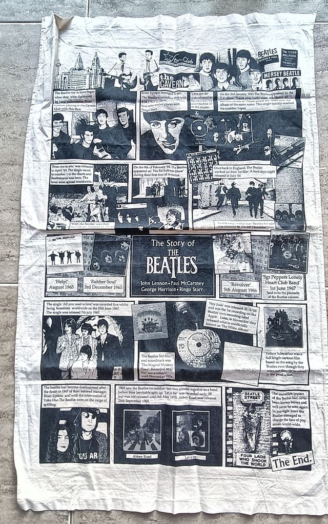 The Beatles coleccionismo pañuelo d tela