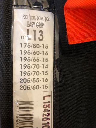 Cadenas para nieve Michelin