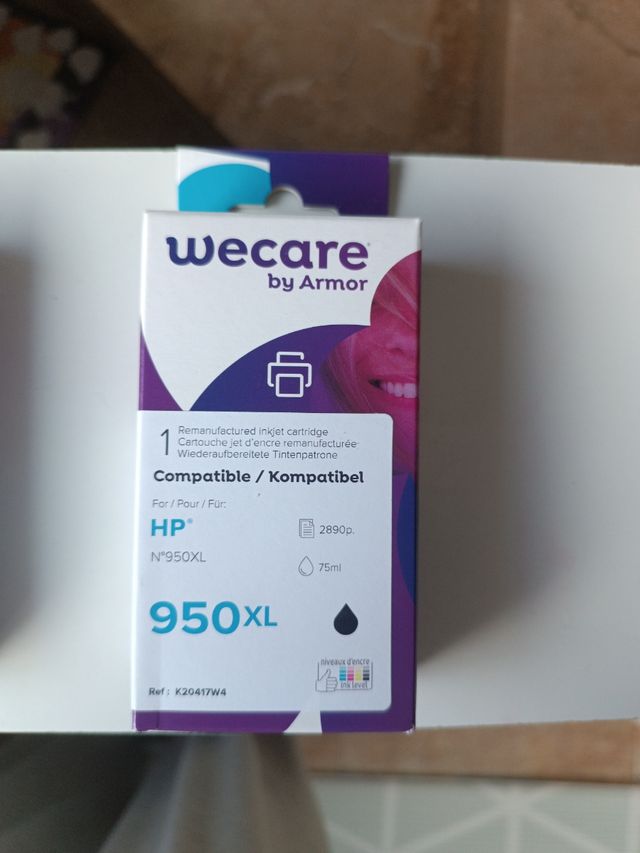Cartucho tinta HP Wecare armor