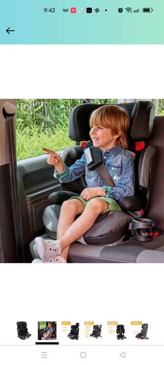 Silla como nueva auto chico Oasys evo plus jetblac