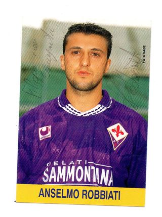 CARTOLINA UFFICIALE FIORENTINA ROBBIATI AUTOGRAFAT