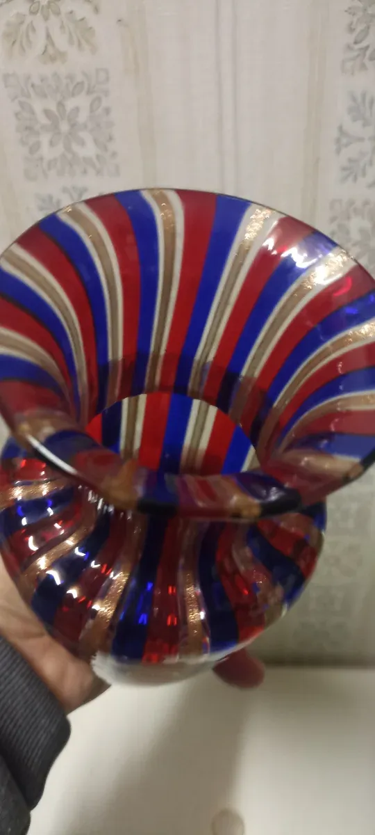 Murano filigrana cm.17 perfetto vintage