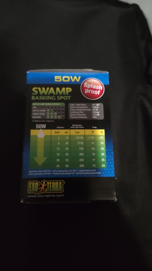 Lampara terrareo mascotas