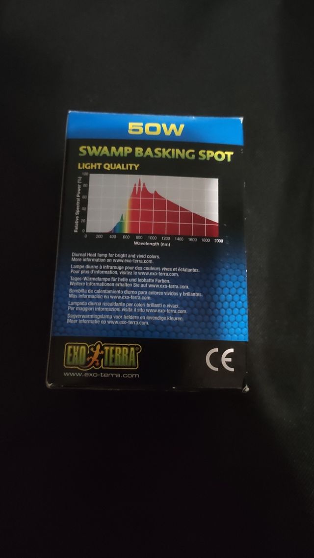 Lampara terrareo mascotas