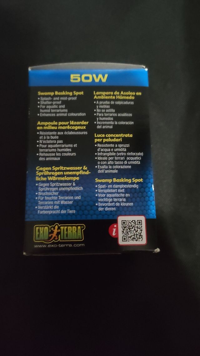 Lampara terrareo mascotas