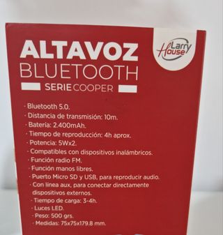 Altavoz Bluetooth