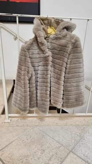 Ecopelliccia color champagne