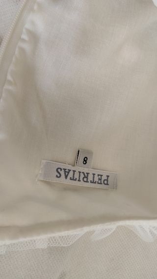 Vestido comunión niña. Talla 8. 