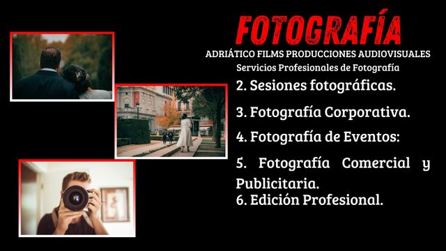 Fotógrafo y Video