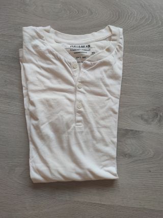 Camiseta básica blanca pull&Bear