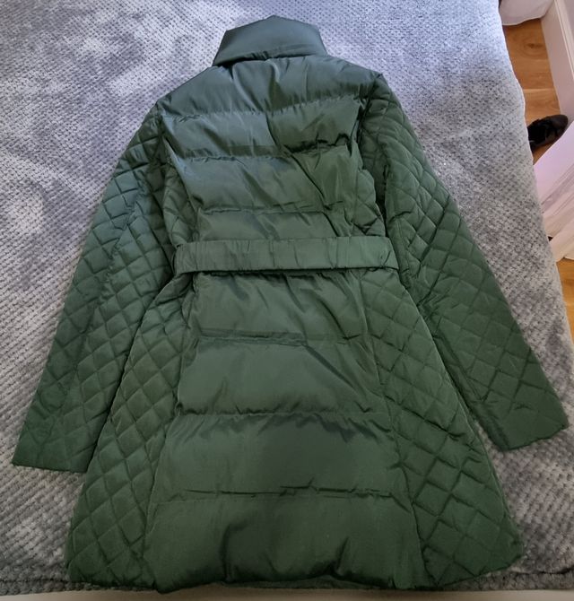 Chaqueta acolchada verde oscura