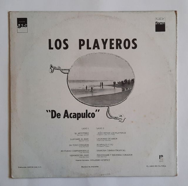 Los Playeros de Acapulco -LP 1974 México 