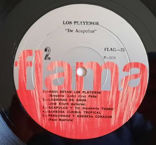 Los Playeros de Acapulco -LP 1974 México