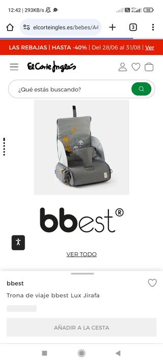 Trona portátil tuc tuc