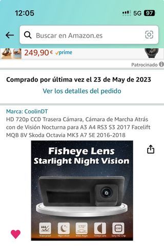 camara trasera audi a3